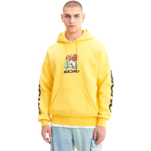 Cropp muška majica s kapuljačom - Žuta  4424W-11X Cijene