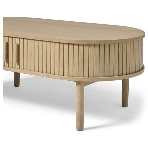 Unique Furniture Klubska mizica v hrastovem dekorju v naravni barvi 60x120 cm Meta &amp;ndash; Slike
