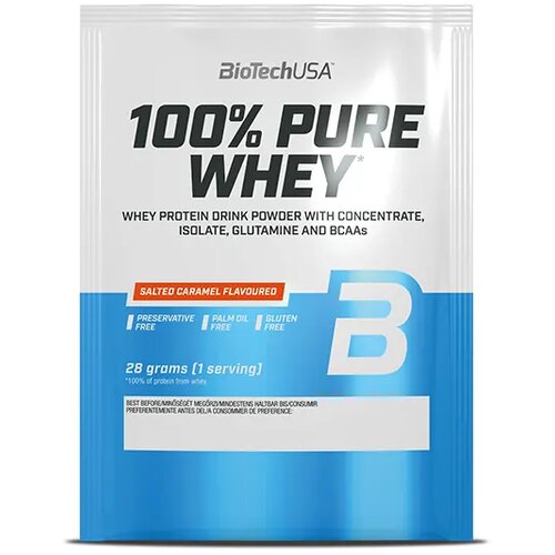 BioTech USA Whey Protein 100% Pure, Slana karamela, 28g Slike