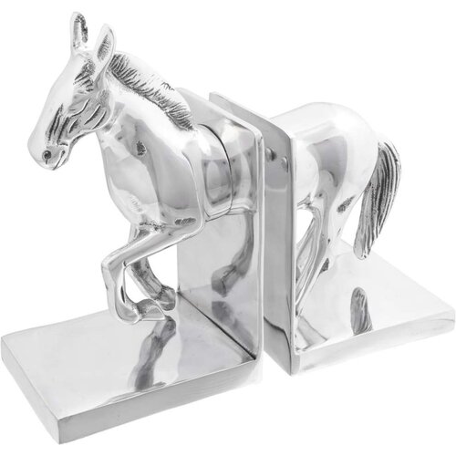 VidaXL držač za knjige Set od 2 Srebrna Aluminij 11 x 14 x 25 cm Slike