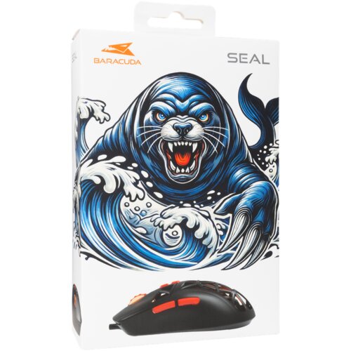 Baracuda Seal BGM-091 gaming mi&amp;scaron;, crni Slike