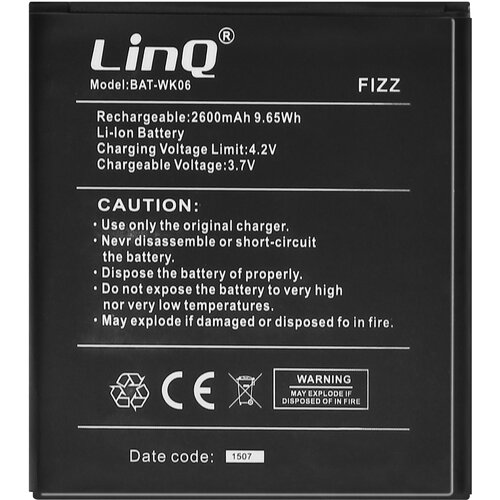 LINQ Notranja baterija za Wiko Fizz Kapaciteta 2600mAh, Črna, (5000070644) Cene