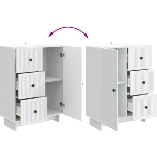  Kreveta s ladicama Bijela 66 x 34,5 x 90 cm Konstruirano drvo Slike