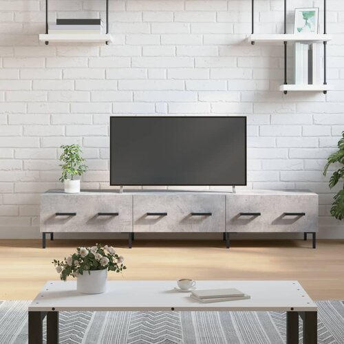 The Living Store TV omarica betonsko siva 150x36x30 cm inženirski les - TV Omarica, (21434610) Cene