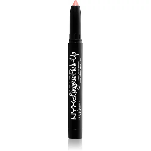 NYX Professional Makeup Lip Lingerie Push-Up Long-Lasting Lipstick matirajoča šminka v svinčniku odtenek SILK INDULGENT 1.5 g