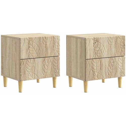  Noćni ormarić 2 pcs Hrast sonoma 43 x 34,5 x 48 cm Cene