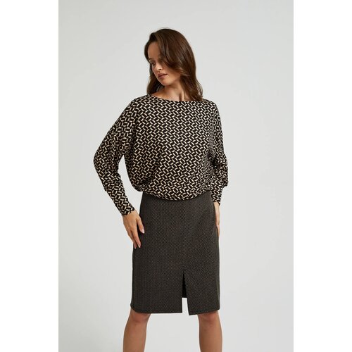 Moodo Women's patterned blouse - black Cene
