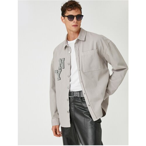 Koton shirt - gray - relaxed fit Cene