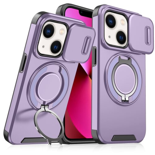  Torbica camshield ring stand za iphone 13 6.1 ljubičasta Cene