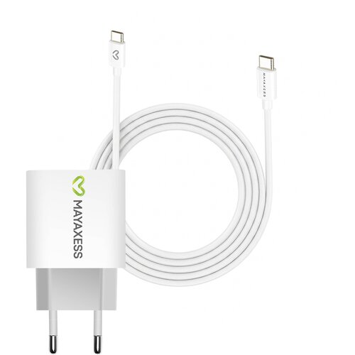Oem Mayaxess, Omrežni polnilnik za Pixel 7a 20W + 1m USB-C kabel, Bela, (5000275831) Cene