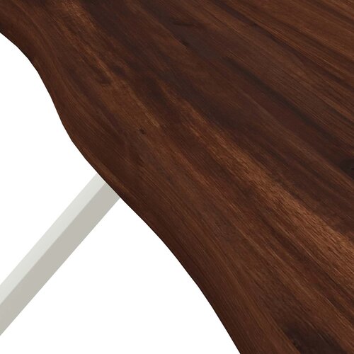 Stol za blagovanje s prirodnim rubom 140 x 80 x 75 cm Slike