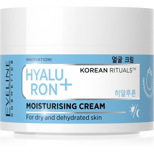 Eveline Cosmetics Hyaluron + Korean Rituals hidratantna krema za lice 50 ml Slike