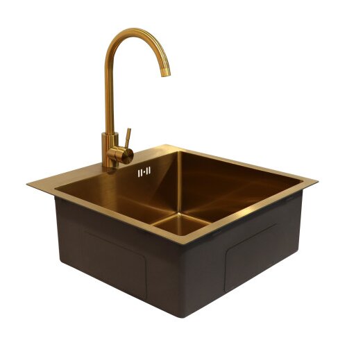 Master Korito za sudoper sa baterijom 50x50x20cm SUS304 D5050H-G zlatno Slike