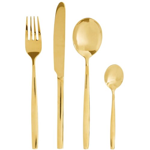 Premier Housewares Pribor 16 ks iz nerjavečega jekla v zlati barvi Avie &amp;ndash; Slike