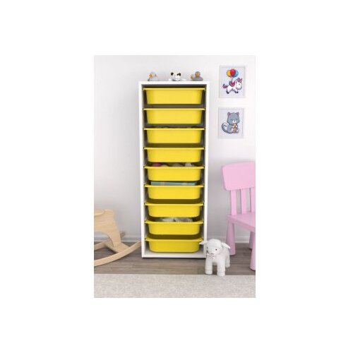 Hanah home vi&amp;scaron;enamenska polica zola 9N white yellow Slike