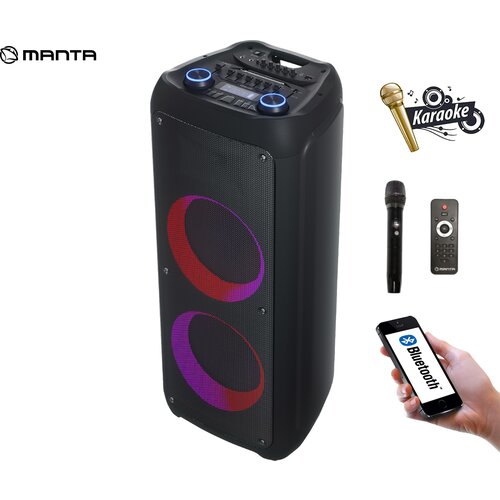 Manta SPK1202B250 krios prenosni karaoke zvočnik, (21035093) Cene