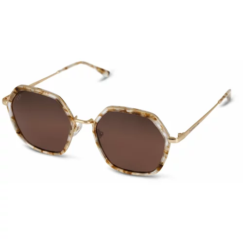 Kapten & Son Sunčane naočale 'Amsterdam Edge Toffee Tortoise Brown' smeđa / zlatna / prozirna