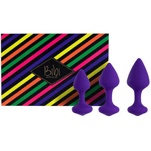Feelztoys Trodelni set analnih čepov - Bibi, vijoličen Cene