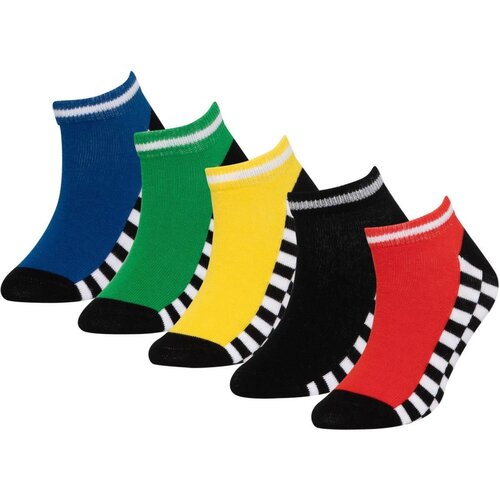 Defacto Boy's 5-Piece Cotton Booties Socks Cene