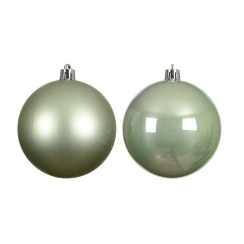  Novogodišnja dekoracija - hanging bauble set mix 4pcs 10cm 022678 - matcha green - kmg ( 044433 ) Cene