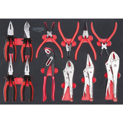 Ks Tools Komplet klešč SCS, 12 kosov, vstavek po celotni površini predala Cene