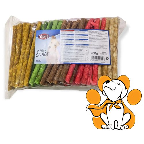 Trixie dog Kau-Snack 900g, Mix Rolni Za Glodanje 9-10cm, 100 Kom Slike