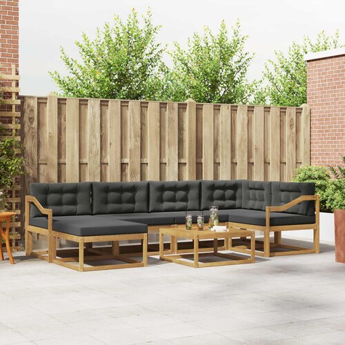  Set vanjskih sofa 7 kom. Bijela i antracit Cijene