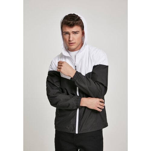 Urban Classics 2-Tone Tech Windrunner wht/blk Cene