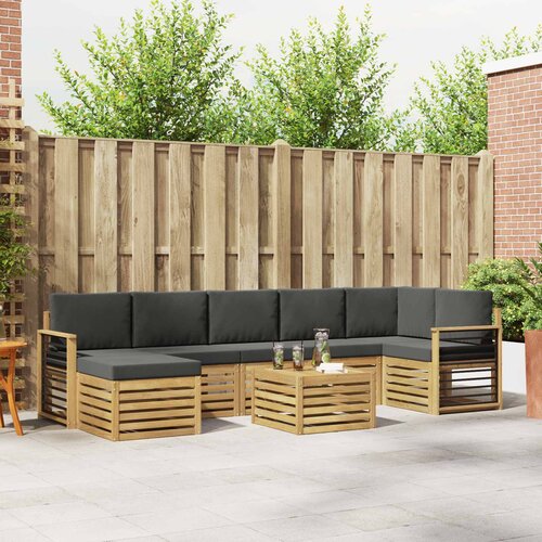  Set vanjskih sofa 8 kom. Bijela i antracit Poliester Cijene