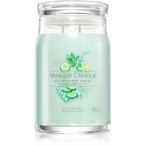 Yankee Candle Cucumber Mint Cooler di&amp;scaron;eča sveča Signature 567 g Slike