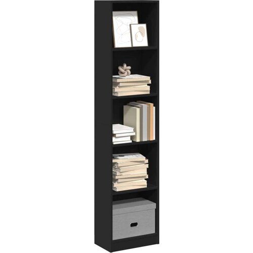 vidaXL Regal za knjige crni 40x24x176 cm od konstruiranog drva Cijene