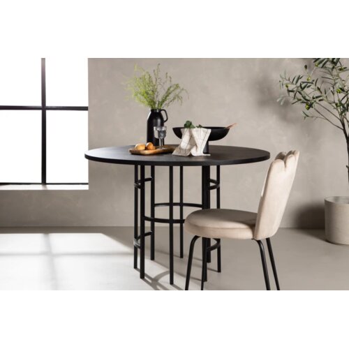 Furniture Fashion Copenhagen okrugli blagovaonski stol ⌀115 cm, crni Cijene