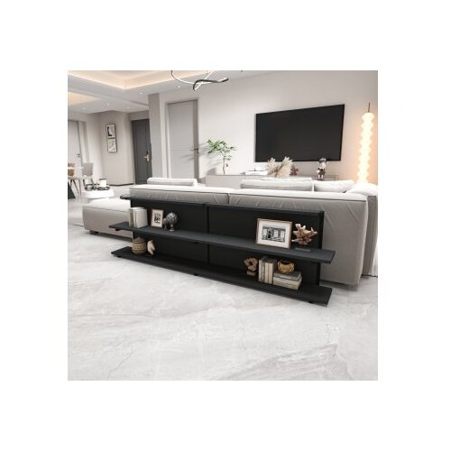 Hanah home Club sto Mela, 180x52x22 cm, Crni Slike