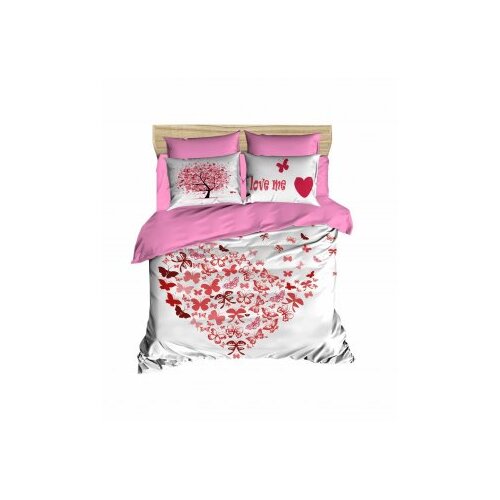 Lessentiel Maison set posteljine 187, 200x220cm, bijelo-roza Cene