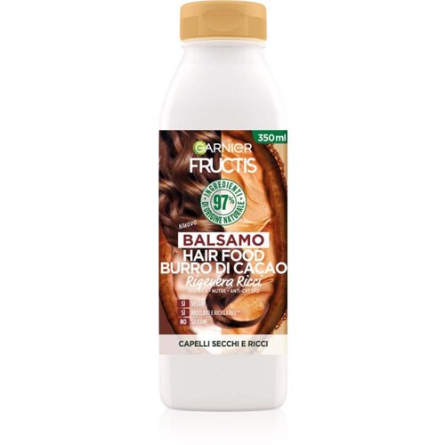 Garnier Fructis Cocoa Butter Hair Food balzam za glajenje za neobvladljive lase 350 ml Slike