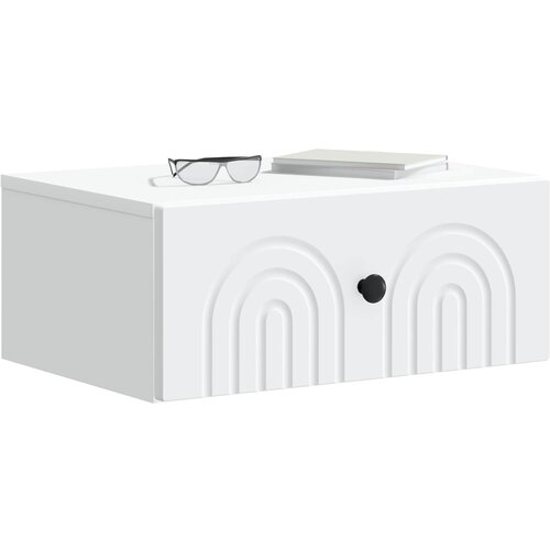 Noćni ormarić za montažu na zid 2 pcs Bijela 49 x 34,5 x 20 cm Slike