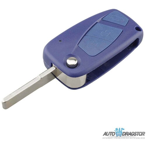 888 Car Accessories kućište oklop ključa 3 dugmeta za fiat SIP22 plavo E37-AP000 Cene