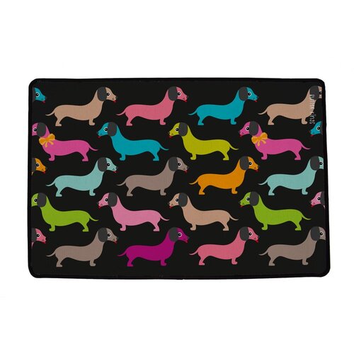Butter Kings Predpražnik 45x75 cm Dachshunds in Colours – Cene