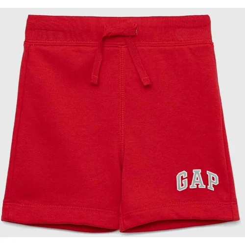 GAP Dječje kratke hlače boja: crvena, podesivi struk
