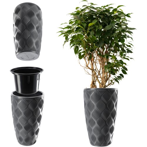 KADAX cvetlični lonec z vložkom 48 cm pokrov za cvetlični lonec plastika visok, (5000352951) Cene