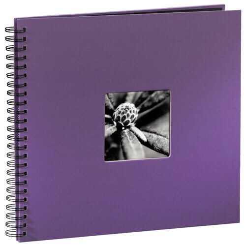 Hama fine art wire-o bound 36x32 50 black pages 094871 lila Slike