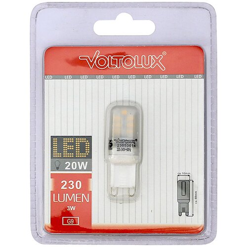 VOLTOLUX lED žarulja (3 W, G9, Topla bijela) Cijene