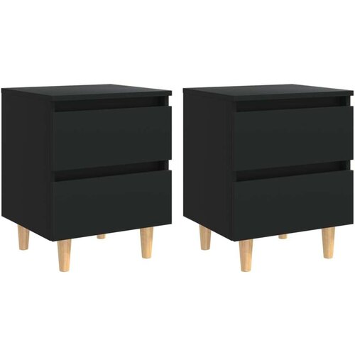 Noćni ormarići 2 kom crni 40 x 35 x 50 cm Cijene