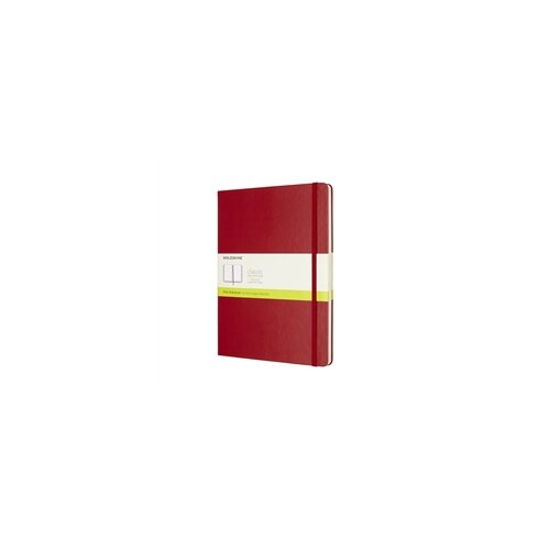 Moleskine Biježnica XL, tvrde korice, crvena - bez crta Slike