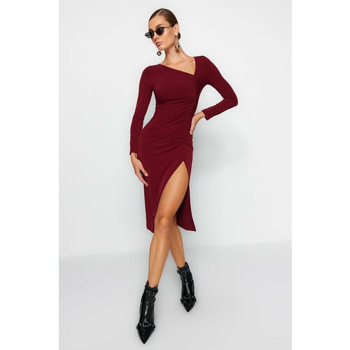 Trendyol Dress - Burgundy - Bodycon Slike