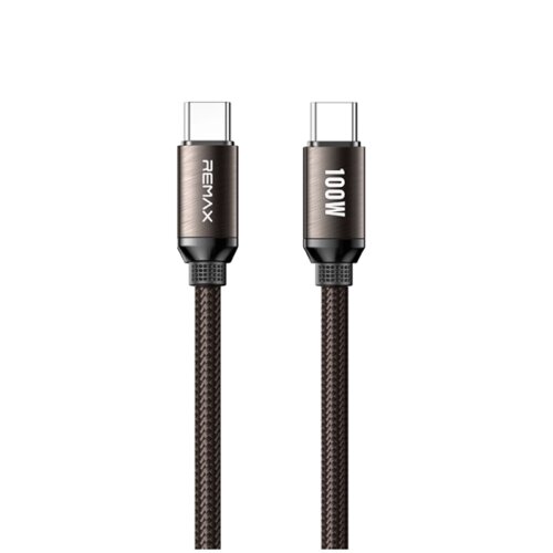Remax DATA kabl BRUSHED ALLOY TIP C na TIP C CB36 100W,1.2m, braon Slike