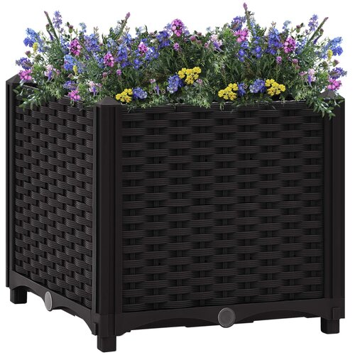 vidaXL povišena gredica 40 x 40 x 38 cm od polipropilena Cijene