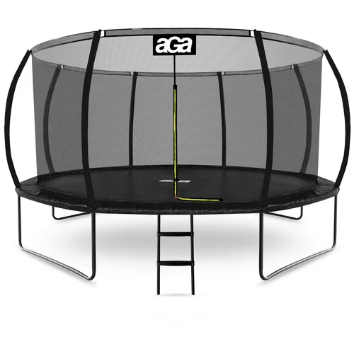  Trampolin 430 cm s unutarnjom sigurnosnom mrežom i stepenicama Aga SPORT EXCLUSIVE MRPU1014BLACK - crni