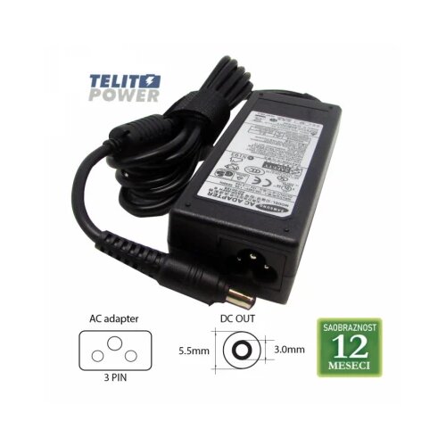 Samsung 19V-3.16A ( 5.5 * 3.0 ) AD-6019S 60W LAPTOP ADAPTER Slike
