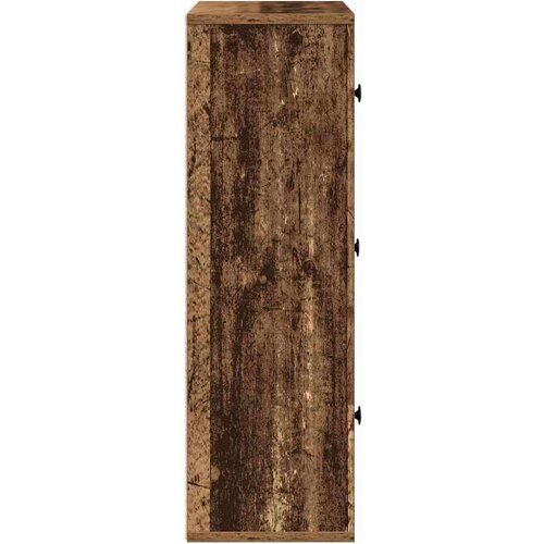 VidaXL Regal za knjige boja starog drva 60x24x76,5cm konstruirano drvo Slike